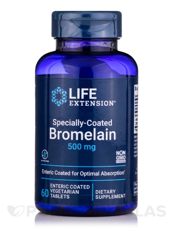 Specially-Coated Bromelain - 60 Enteric Coated Tablets