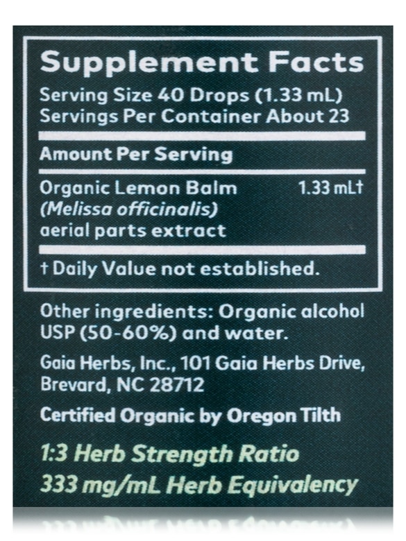 Lemon Balm Herb - 1 fl. oz (30 ml) - Alternate View 4