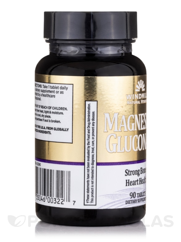 Magnesium Gluconate 500 mg - 90 Tablets - Alternate View 3