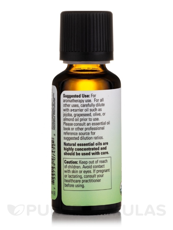 NOW® Organic Essential Oils - Peppermint Oil - 1 fl. oz (30 ml) - Alternate View 3