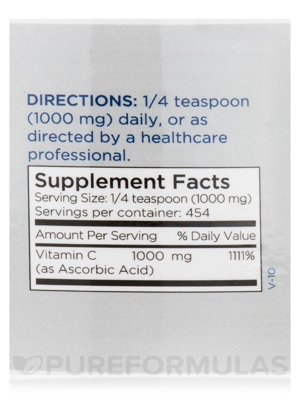 Vitamin C Powder - 1 lb (454 Grams) - Alternate View 3