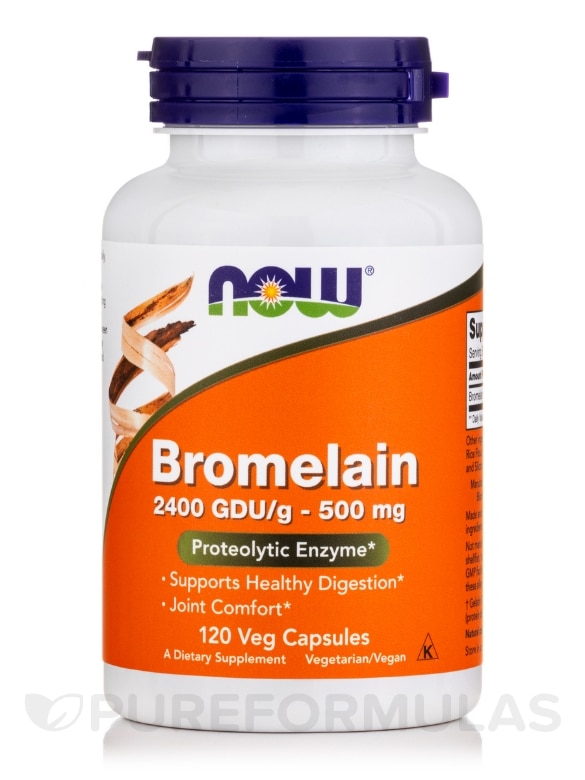 Bromelain 2400 GDU/g 500 mg - 120 Vegetable Capsules