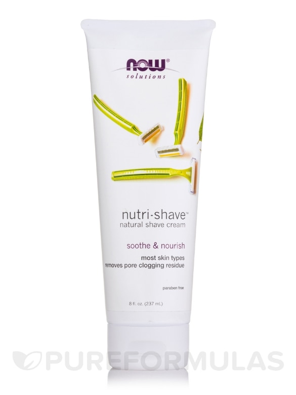 NOW® Solutions - Nutri-Shave Natural Cream - 8 fl. oz (237 ml)