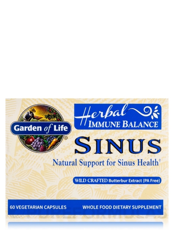 Herbal Immune Balance Sinus - 60 Vegetarian Capsules - Alternate View 3