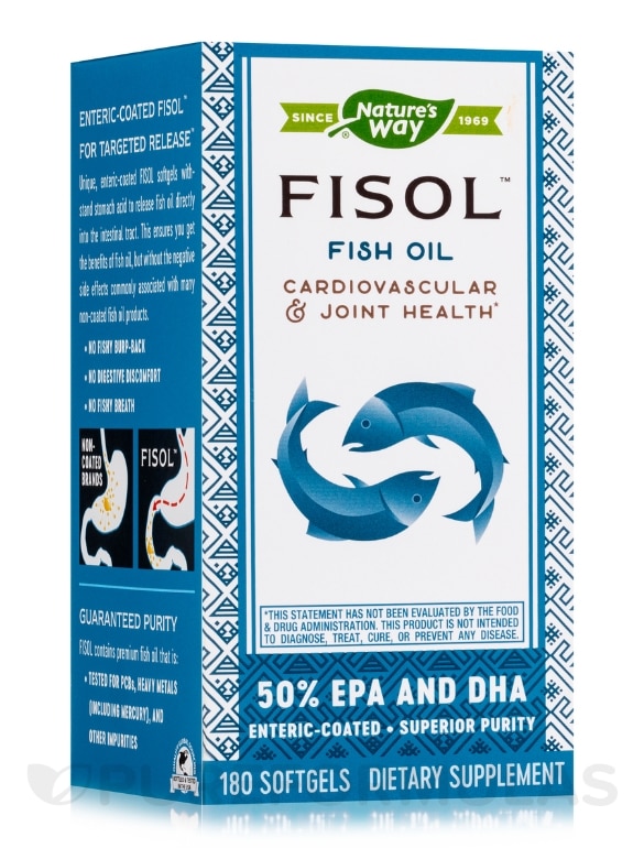 Fisol Fish Oil 500 mg - 180 Softgels