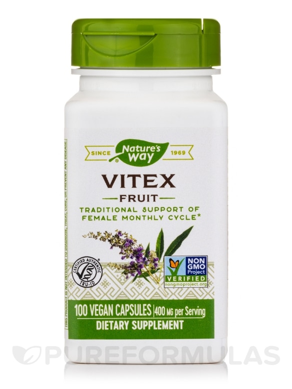 Vitex Fruit 400 mg - 100 Capsules