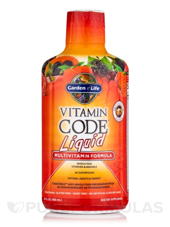 Vitamin Code® - Liquid Multi Fruit Punch Flavor - 30 fl. oz (900 ml)