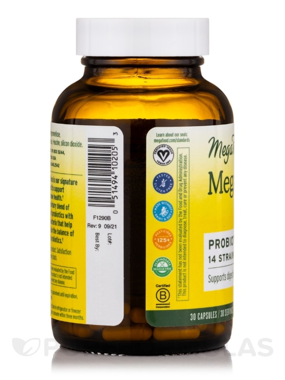 MegaFlora® Probiotic - 30 Capsules - Alternate View 3