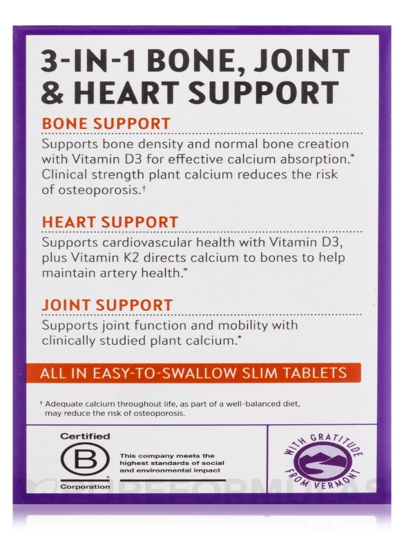 Bone Strength Take Care® Slim Tabs - 120 Tablets - Alternate View 9