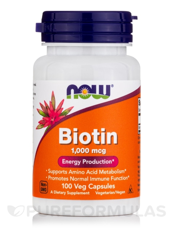 Biotin 1000 mcg - 100 Capsules