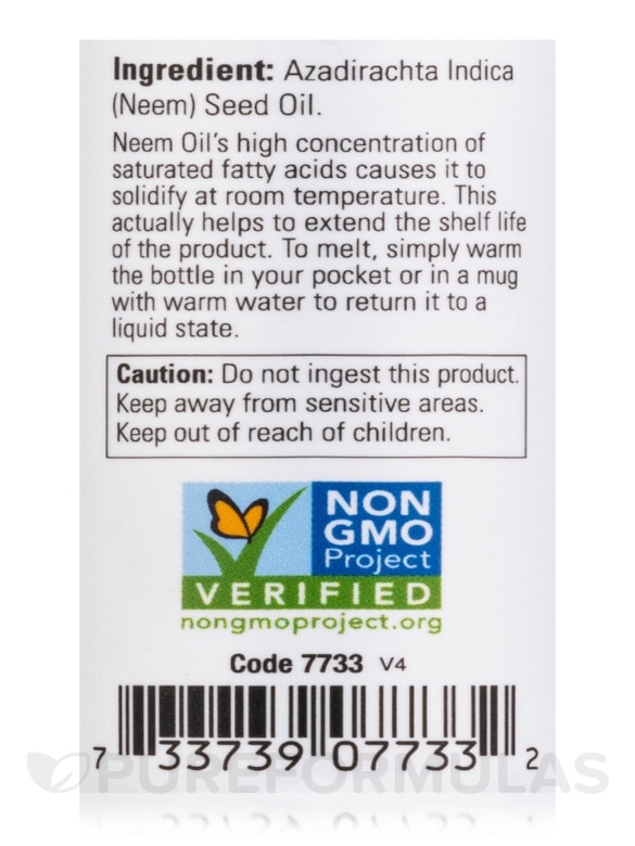 NOW® Solutions - Neem Oil - 1 fl. oz (30 ml) - Alternate View 4