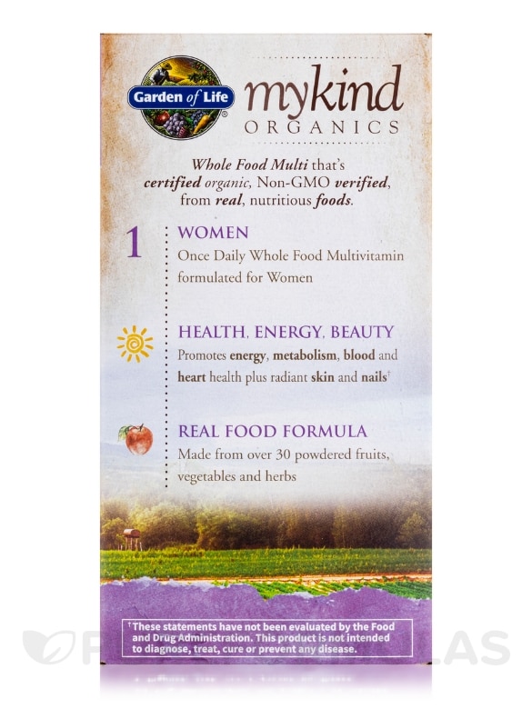 mykind Organics Women's Once Daily - 60 Vegan Tablets - Alternate View 6