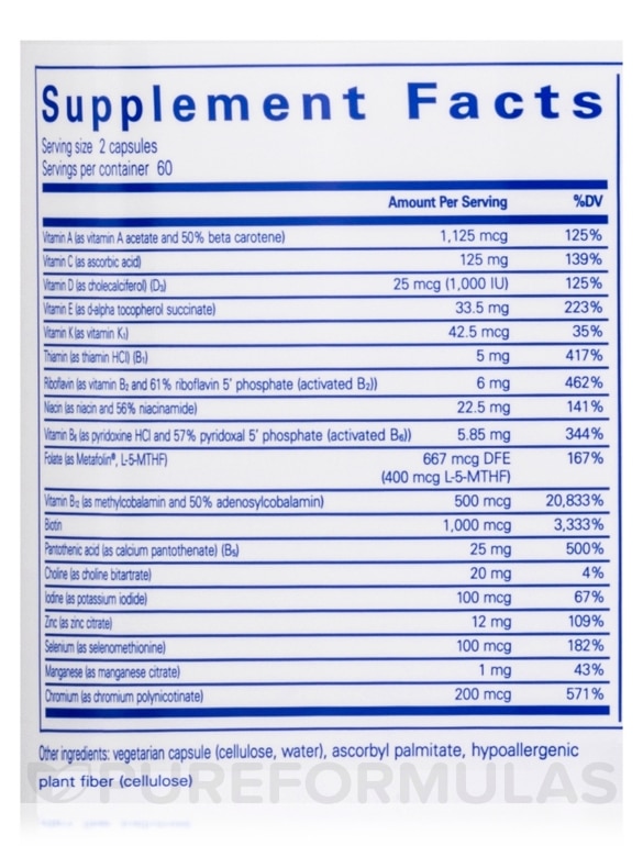 Longevity Nutrients - 120 Capsules - Alternate View 4