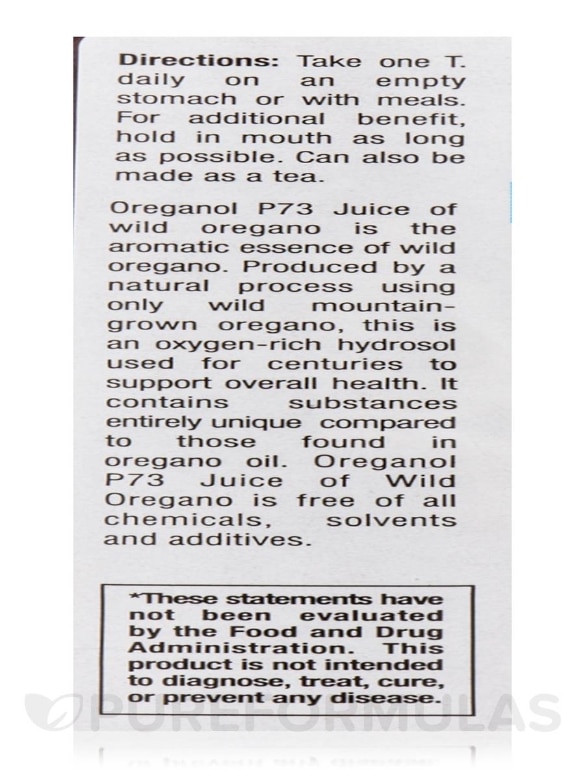 Oreganol Juice of Wild Oregano - 12 fl. oz (355 ml) - Alternate View 4