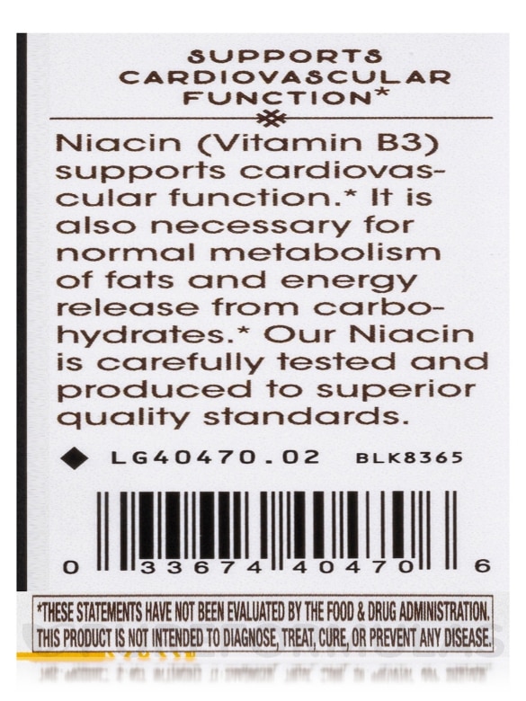 Niacin (Vitamin B3) - 100 Capsules - Alternate View 6