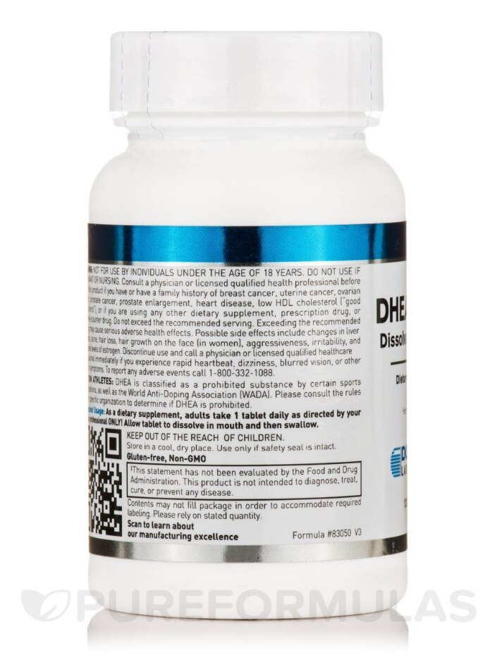 DHEA 25 mg (Dissolvable Tablets) - 120 Tablets - Alternate View 4