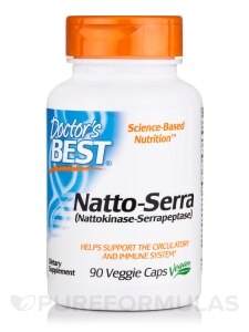 Natto-Serra - 90 Veggie Capsules - Doctor's Best | PureFormulas