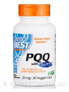 PQQ with BioPQQ™ 20 mg - 30 Veggie Capsules - Doctor's Best | PureFormulas