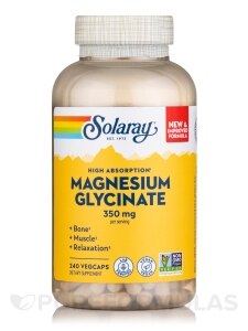 Magnesium Glycinate 350 mg - Solaray | PureFormulas