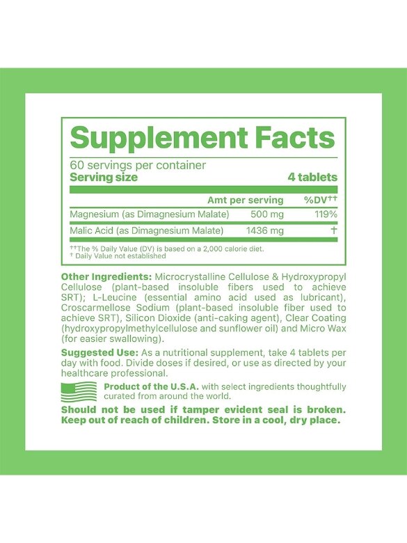 MagSRT® B-Free (Magnesium with SRT) - 240 Tablets - Alternate View 1