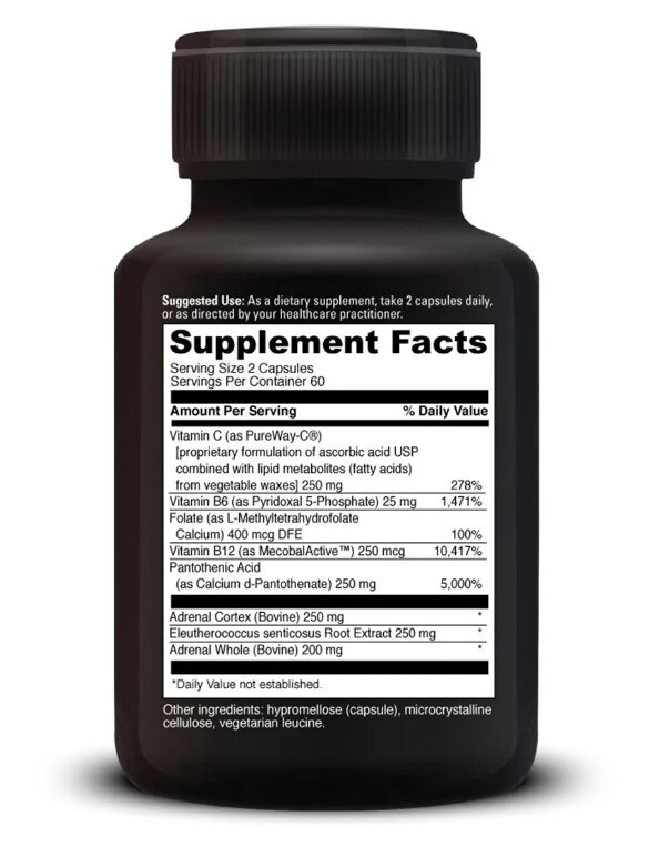Benefits Line™ Adrenal Benefits™ - 120 Capsules - Alternate View 1