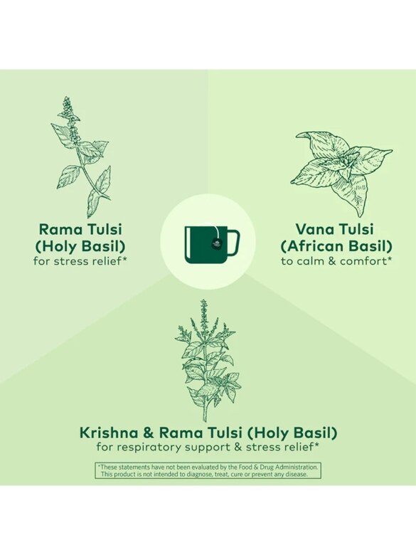 Tulsi Original Tea - Single Bags - 1 Box of 18 Bags (1.14 oz / 32.4 Grams) - Alternate View 3