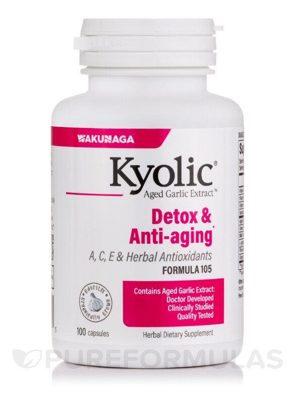 Kyolic® Aged Garlic Extract™ - Detox and Antiaging Formula 105 - 100 Capsules