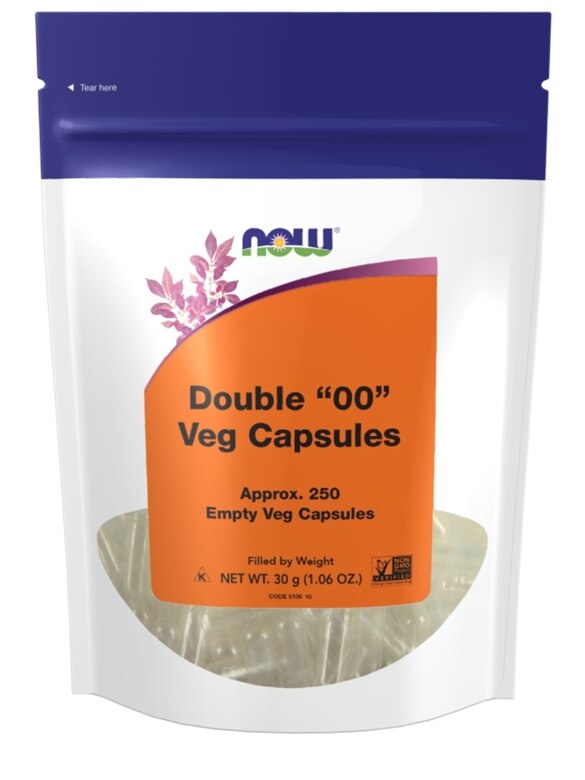Vcaps '00' Empty - 250 Empty Vegetarian Capsules