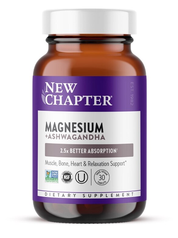 Magnesium + Ashwagandha - 30 Vegan Tablets