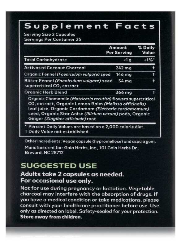 Gas and Bloating - 50 Capsules - Alternate View 7