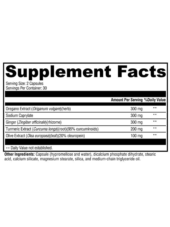 Candicidal™ - 60 Vegetarian Capsules - Alternate View 2