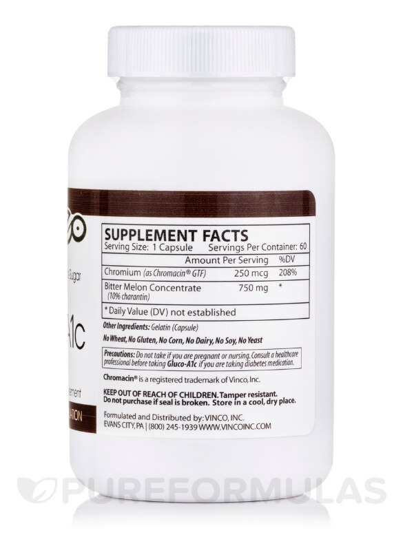 Gluco-A1c - 60 Capsules - Alternate View 1