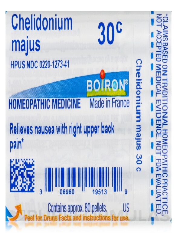Chelidonium Majus 30c - 1 Tube (approx. 80 pellets) - Alternate View 6