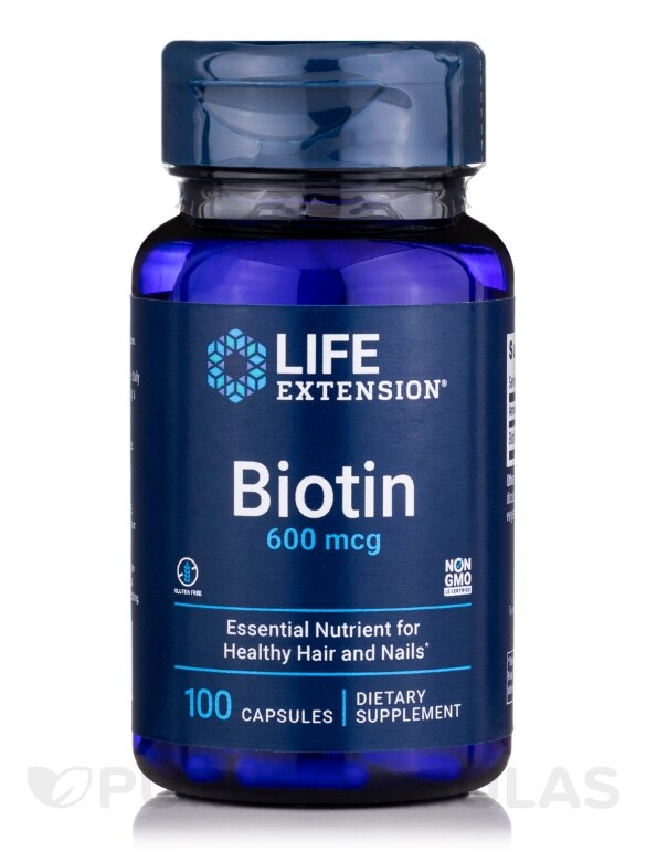 Biotin 600 mcg - 100 Capsules