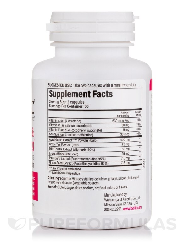 Kyolic® Aged Garlic Extract™ - Detox and Antiaging Formula 105 - 100 Capsules - Alternate View 1