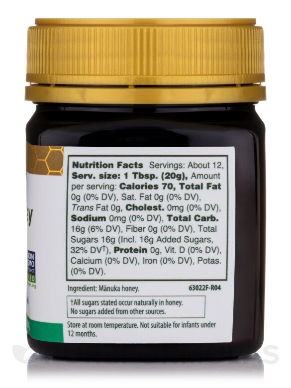 Manuka Honey MGO 100+ / 5+ UMF - 8.8 oz (250 Grams) - Alternate View 1