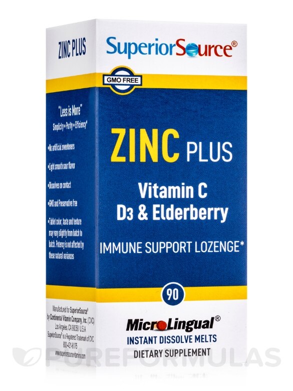 Zinc Plus - 90 MicroLingual® Melts