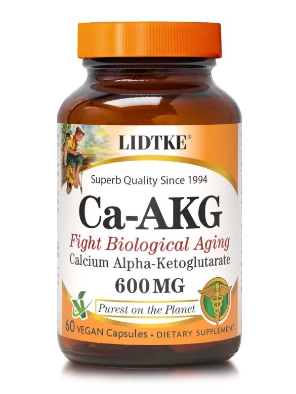Ca-AKG 600 mg - 60 Vegan Capsules
