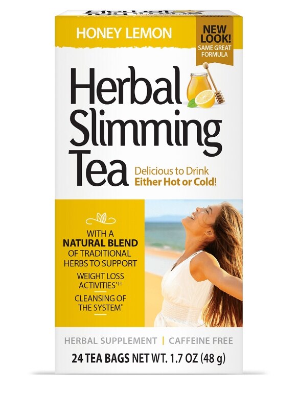 Herbal Slimming Tea, Honey Lemon - 24 Tea Bags