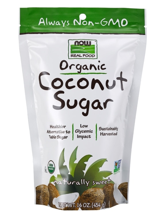 NOW Real Food® - Organic Coconut Sugar, Non-GMO - 16 oz (454 Grams)