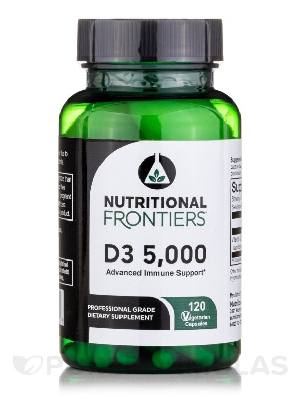 D3 5000 IU - 120 Vegetarian Capsules