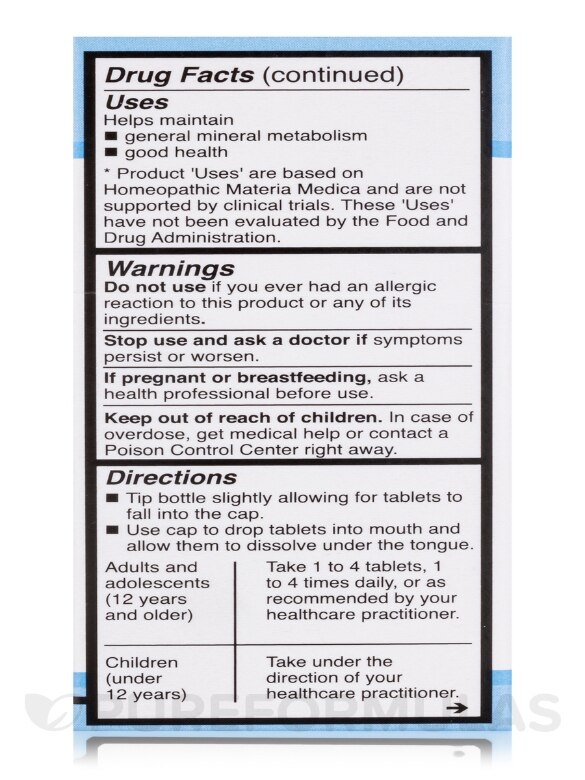 SCHUESSLER - Melange (Combination) - 100 Tablets - Alternate View 8