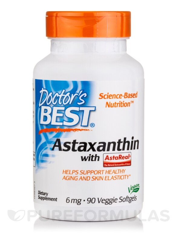 Astaxanthin with AstaPure® 6 mg - 90 Veggie Softgels