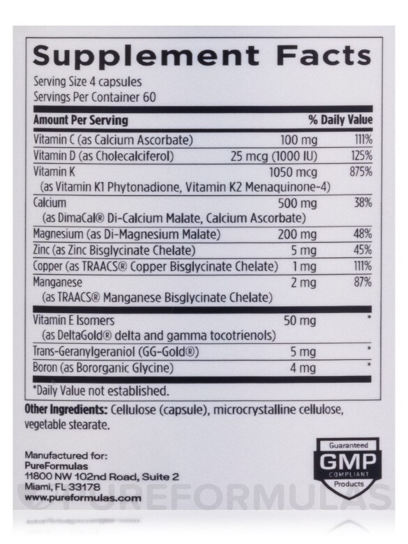 OsteoPure - 240 Capsules - Alternate View 3