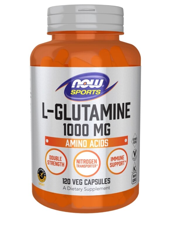 NOW® Sports - L-Glutamine 1,000 mg - 120 Veg Capsules