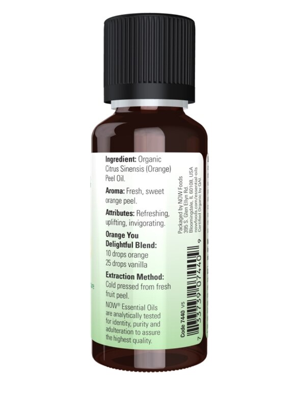 NOW® Organic Essential Oils - Orange Oil - 1 fl. oz (30 ml) - Alternate View 1