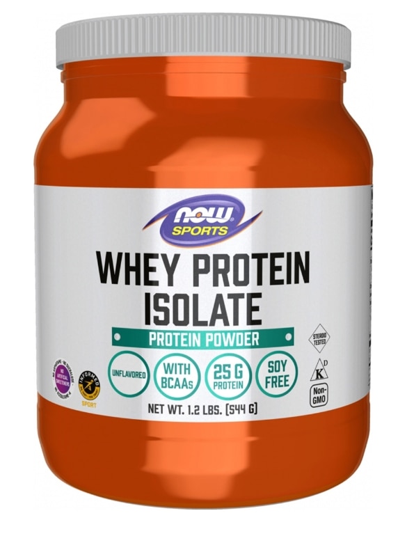 NOW® Sports - Whey Protein Isolate, Unflavored - 1.2 lbs (544 Grams)