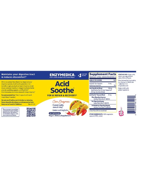 Acid Soothe™ - 30 Capsules - Alternate View 3