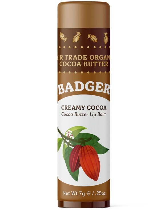 Cocoa Butter Lip Balm, Creamy Cocoa - 0.25 oz (7 Grams)