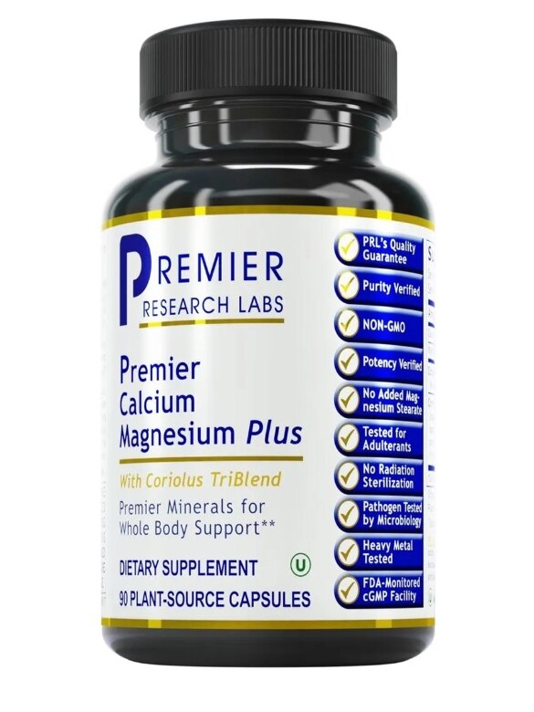 Premier Calcium Magnesium Plus - 90 Plant-Source Capsules